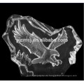 Crystal Eagle Figuren Glas Eisberg für Hauptdekorationen